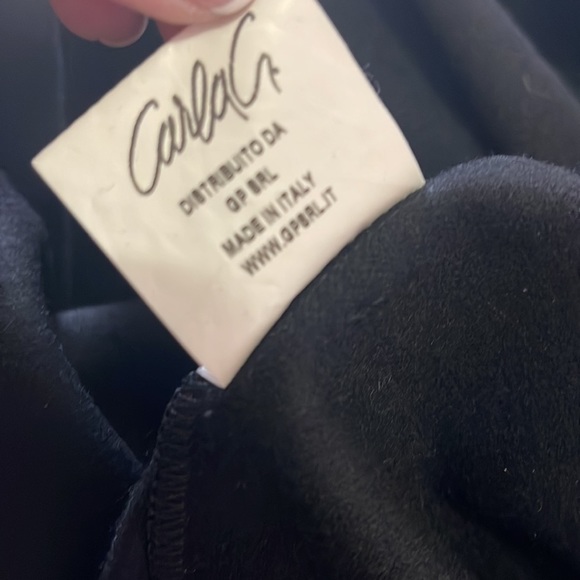 Carla C. Black Stretch Wool Sheath Dress from Italy - Picture 13 of 13